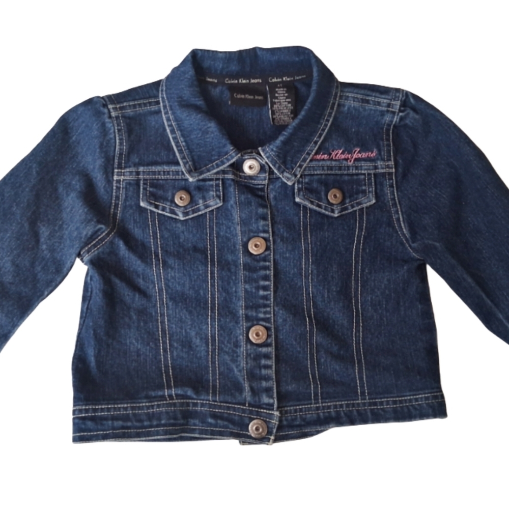 Calvin Klein Jeans Kids Dark Blue Denim Jacket